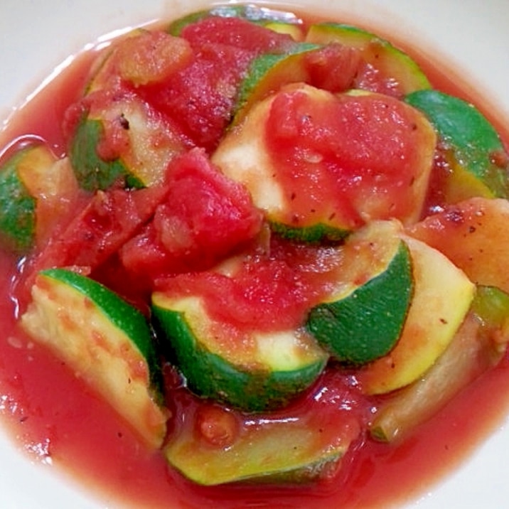 ズッキーニのトマト煮簡単ver.